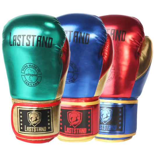 Metallic Boxing Gloves  - MMA , Muay Thai , Gym Training Boxing Equipment